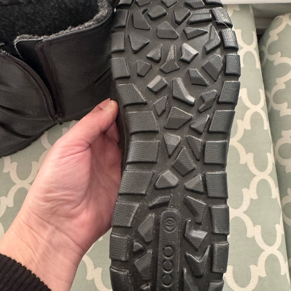 Ecco Black Leather Ankle Boots - Picture 5 of 6